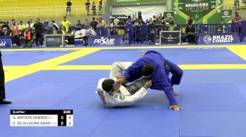 GABRIEL BATISTA SANDES vs EDUARDO DE OLIVEIRA BARROS 2024 Brasileiro Jiu-Jitsu IBJJF