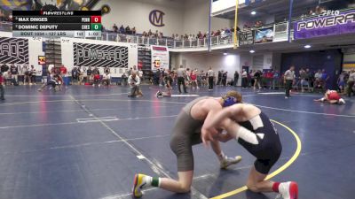 127 lbs Semifinal - Max Dinges, Penns Valley vs Dominic Deputy, Chestnut Ridge