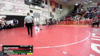 110 lbs Cons. Round 2 - Janelle Valencia, Woodlake vs Lily McTernan, Mira Costa