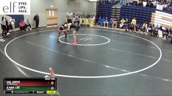 125 lbs. Cons. Round 2 - E`ana Lee, Liberty vs Val Ortiz, Clarksville