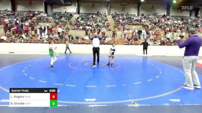 73 lbs Quarterfinal - Leo Rogers, Georgia vs Bryson Grindle, North Hall Jr Trojans