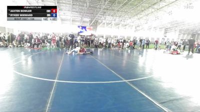 106 lbs Quarterfinal - Jaxten Bowler, Champions Wrestling Club vs Ryker Winward, Sanderson Wrestling Academy