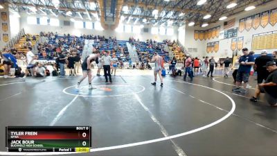 165 lbs Champ. Round 2 - Jack Bour, Buchholz High School vs Tyler Frein, NFWA