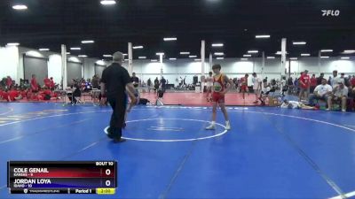 114 lbs 2nd Wrestleback (8 Team) - Cole Genail, Kansas vs Jordan Loya, Idaho