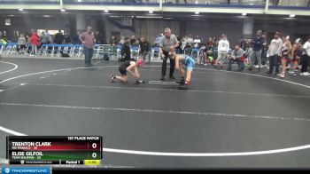 92 lbs Finals (2 Team) - Trenton Clark, MD Maniacs vs Elise Gilfoil, Team Nauman