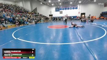 155 lbs Cons. Round 2 - Aubree Fahrmeyer, Torrington vs Demyri Cunningham, Lander Valley