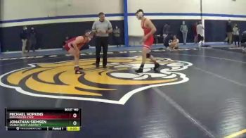 157 lbs Cons. Round 2 - Jonathan Siemsen, Sacred Heart University vs Michael Hopkins, Bridgewater State
