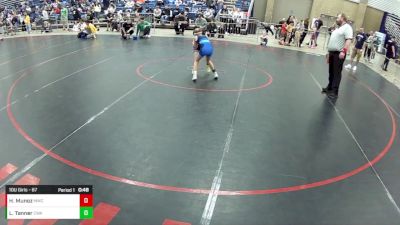 10U Girls - 67 lbs Champ. Round 1 - Harlee Munoz, Mishawaka Wrestling Club vs Lennon Tanner, Contenders Wrestling Academy