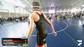 120 lbs Champ. Round 1 - Dillon Hawkes, Bear River Wrestling Club vs Allen Dansie, Salt Lake City