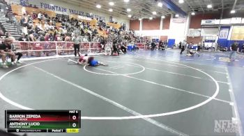 113 lbs Quarterfinal - Anthony Lucio, Fountain Valley vs Barron Zepeda, Laguna Beach