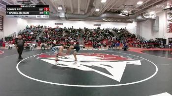144 lbs Champ. Round 1 - Cooper Ritz, Kearney vs Apurva Adhikari, Overland