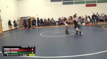 132 lbs Semifinal - Robert Brown, Clark vs Moises Melendez, Bonanza