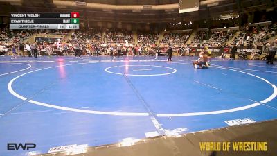 73 lbs Quarterfinal - Vincent Welsh, Warhawks Wrestling Inc. vs Evan Thiele, MANTANONA-TC