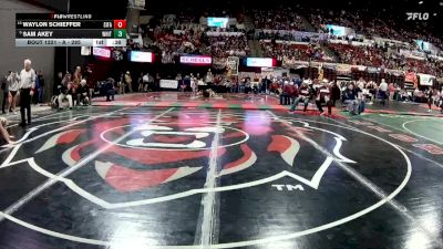 A - 285 lbs Cons. Round 1 - Waylon Schieffer, Sidney / Fairview vs Sam Akey, Whitefish