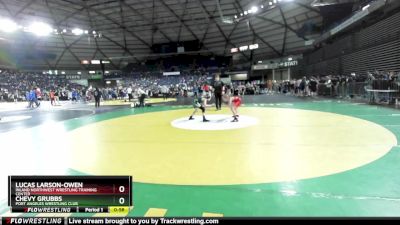 88 lbs Cons. Round 2 - Chevy Grubbs, Port Angeles Wrestling Club vs Lucas Larson-Owen, Inland Northwest Wrestling Training Center