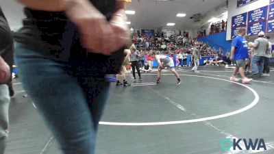 119 lbs Quarterfinal - Cordeus Wahl, Bristow Elementary Wrestling Club vs Blake O'Brien, OKC Saints Wrestling