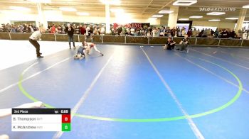 68 lbs 3rd Place - Braydon Thompson, Riptide Wrestling Club vs Kasin McAndrew, Individual