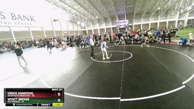 135 lbs Semis & Wb (16 Team) - Wyatt Browe, Mat Demons vs Vence Sandoval, Salem Elite Wrestling