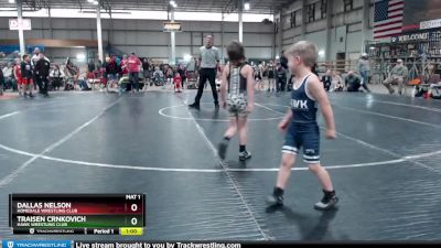 42 lbs Round 2 - Dallas Nelson, Homedale Wrestling Club vs Traisen Crnkovich, Hawk Wrestling Club