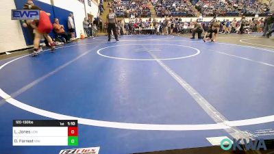 120-130 lbs Semifinal - Liam Jones, Labette County Wrestling vs Declan Forrest, Vinita Kids Wrestling