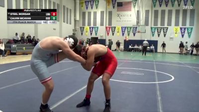 190 lbs 7th Place Match - Calvin McAvan, Dubuque Senior vs Steel Morgan, Linn-Mar