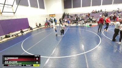 43 lbs Quarterfinal - Ace Salazar, Excalibur Wrestling Club vs Aj Rodriguez, Delta