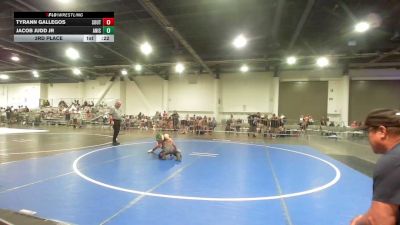 87 lbs 3rd Place - Tyrann Gallegos, Southwest Hammers vs Jacob Judd Jr, Aniciete TC