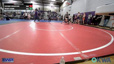 84-88 lbs Rr Rnd 2 - Cayden Crawford, Pawhuska Elks Takedown vs Wyatt Haire, Oklahoma Phantom Wrestling Club