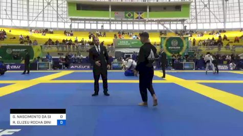 GABRIEL NASCIMENTO DA SILVA vs RÔMULO ELIZEU ROCHA DINIZ 2023 Brasileiro Jiu-Jitsu IBJJF