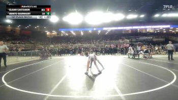 106 1A 1st Place Match - Elijah Castanon, Miami Christian School vs Benito Barnhart, St. John Neumann