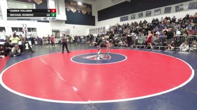 150 lbs Semifinal - Michael Romero, St. John Bosco vs Damen Vollmer, Temecula Valley