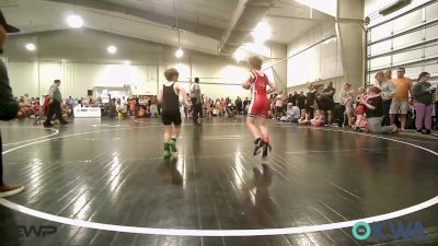 60 lbs Round Of 16 - Roman Rappe, Fort Gibson Youth Wrestling vs Rhett Brown, Tecumseh Youth Wrestling