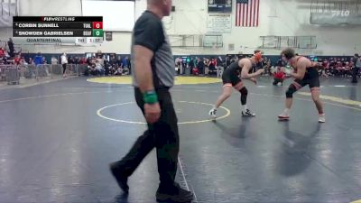 190 lbs Quarterfinal - Corbin Sunnell, Tualatin vs Snowden Gabrielsen, Beaverton