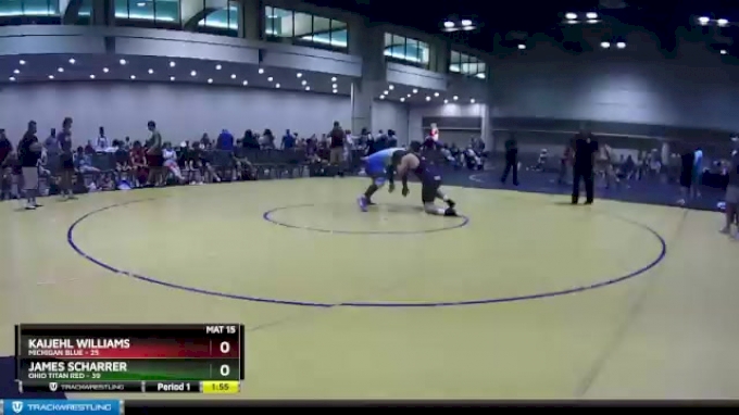 220 lbs Champ Round 1 (16 Team) - James Scharrer, Ohio Titan Red vs ...