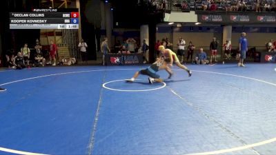 140 lbs 7th Place Match - Declan Collins, Bear Cave Wrestling Club vs Kooper Kovnesky, Headwaters Wrestling Academy
