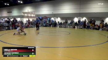 100 lbs Semis & 1st Wrestleback (8 Team) - Abella Brown, Queen Bees vs Genesis Ramirez, MXW Purple