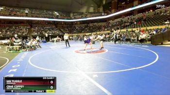 215 Class 1 lbs Quarterfinal - Ian Tuggle, Centralia vs Crae Coffey, South Harrison