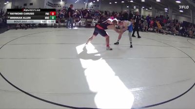 173 lbs Champ. Round 1 - Raymond Caruso, Pioneer Wrestling Club vs Brennan Allen, Mustang Wrestling Club