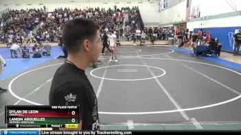 120 lbs 3rd Place Match - Landin Arguelles, Hesperia Wrestling vs Dylan De Leon, Venom W.C.