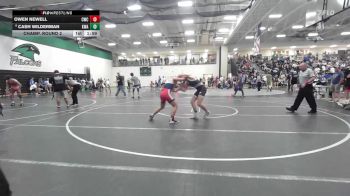 150 lbs Champ. Round 2 - Owen Newell, Carroll Wrestling Club vs Cash Wilderman, KAMO Wrestling Academy