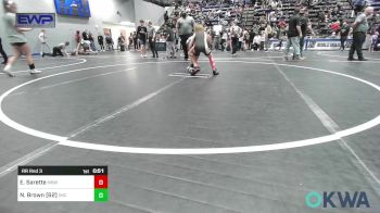 62/67 lbs Rr Rnd 3 - Emilia Sarette, Mustang Bronco Wrestling Club vs N`cyla Brown (62), OKC Saints Wrestling