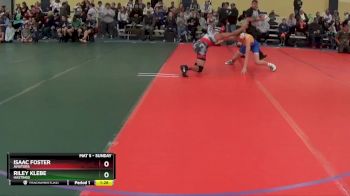 130 lbs Round 1 - Isaac Foster, Aviators vs Riley Klebe, Hastings