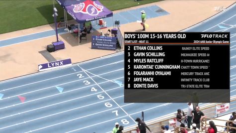 Youth Boys' 100m, Finals 11 - Age 15-16