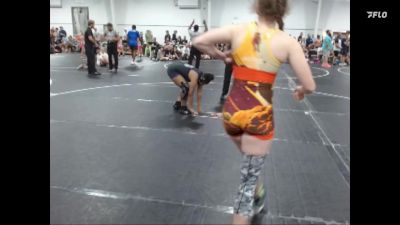 155 lbs Round 2 (4 Team) - Kyra Barnum, Level Up Wrestling Center vs Nora Garbuzovas, AR-15