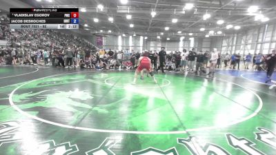 92 lbs Champ. Round 2 - Vladislav Egorov, Peninsula Wrestling Club vs Jacob DesRoches, Inland Northwest Wrestling Training Center