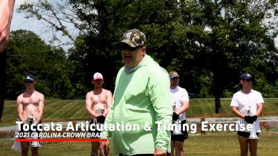 2021 Carolina Crown Brass: Toccata Articulation & Timing Exercise