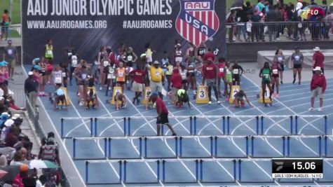 Youth Girls' 100m Hurdles Championship, Semi-Finals 2 - Age 14