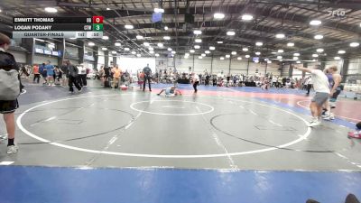 142 lbs Quarterfinal - Emmitt Thomas, OHIO GOLD - MS vs Logan Podany, IRONWHALE - MS