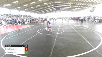 65 lbs Rr Rnd 1 - Santiago Rodriguez, Martinez School Of Wrestling vs Harley Larrabee, Desert Dogs WC