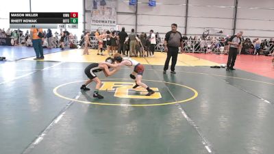 48 lbs Round 5 - 4:00pm Saturday - Mason Miller, Iowa Black vs Rhett Nowak, Gotcha